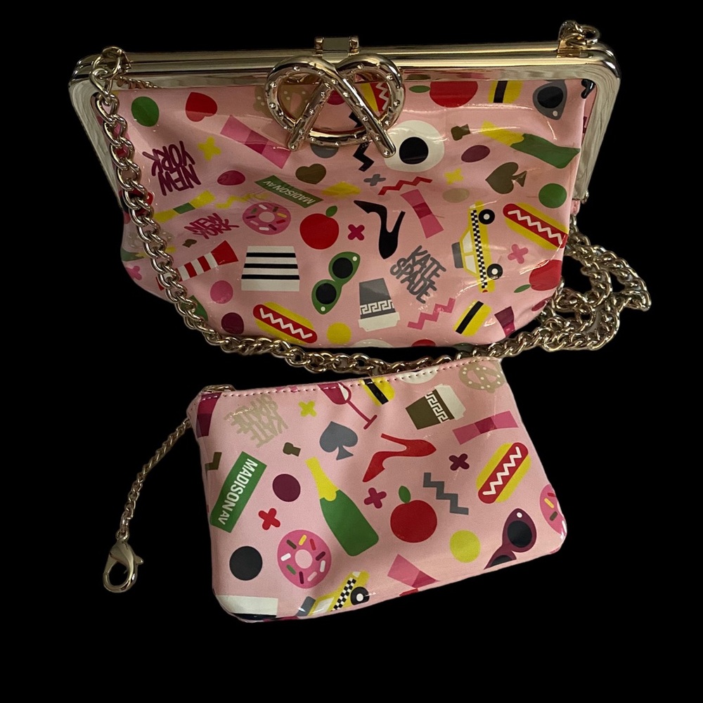 Kate Spade New York Pretzel Flavia Darcel with matching zipper wallet
